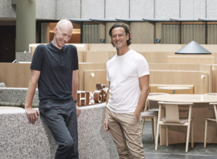 portrait of DesignOffice Joint Creative Directors Mark Simpson and Damien Mulvihill
